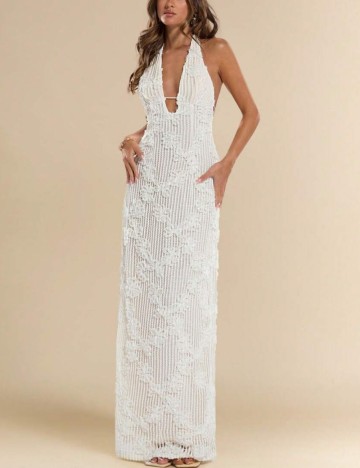 Rochie maxi Shein, crem