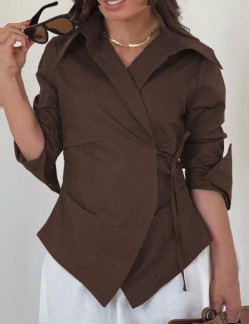 Cămașă Shein, maro