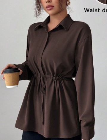 Cămașă Shein, maro