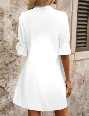 Rochie mini Shein Curve+, alb