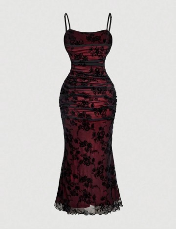 Rochie midi Shein Curve+, mix culori