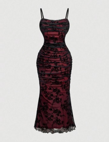 Rochie midi Shein Curve+, mix culori