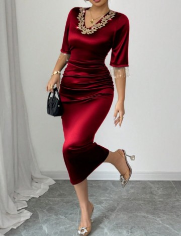 Rochie midi Shein, roșu