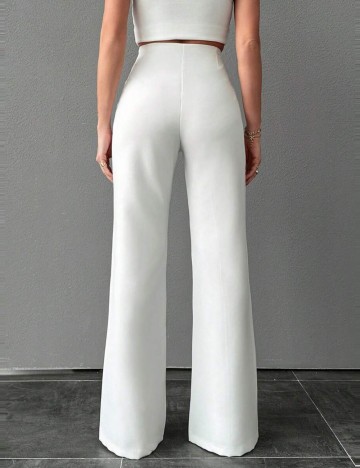 Pantaloni Shein, alb
