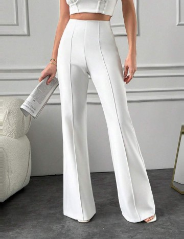 Pantaloni Shein, alb