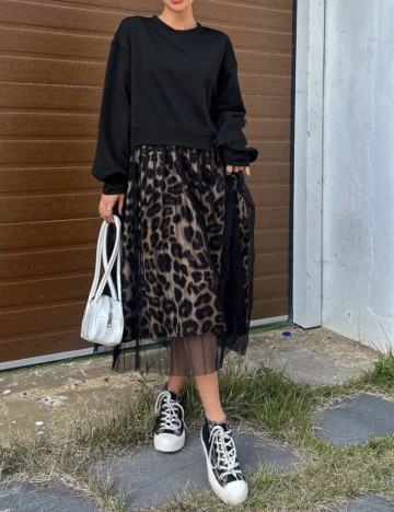 Rochie maxi Shein DAZY, negru