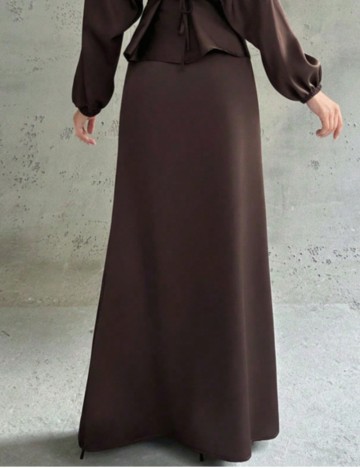 Fustă maxi Shein, maro