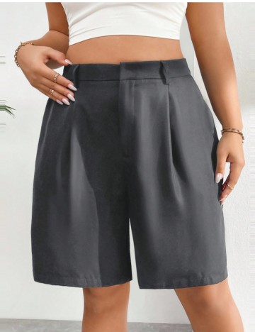 Pantaloni scurți Shein Curve+, gri