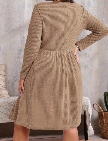 Rochie midi Shein Emery Rose, bej