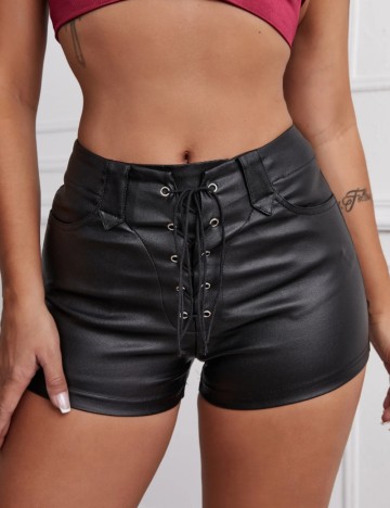 Pantaloni scurți Shein, negru