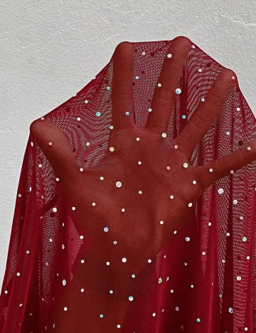 Cardigan Shein Curve+, vișiniu