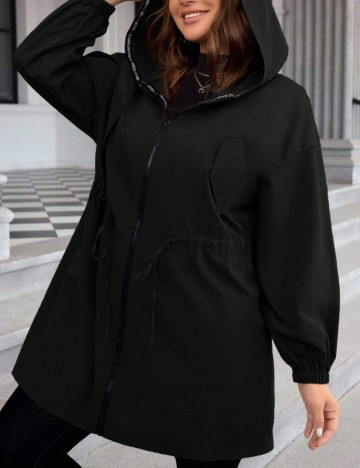 Jachetă Shein Curve+, negru