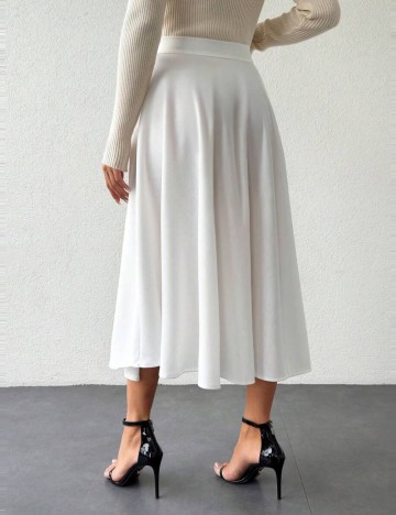 Fustă midi Shein, alb