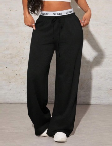 Pantaloni de trening Shein, negru