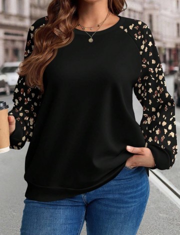 Bluză Shein Curve+, negru