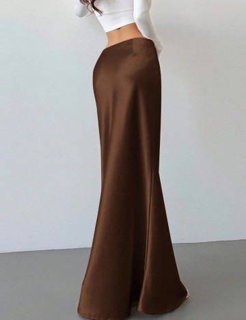 Fustă maxi Shein, maro