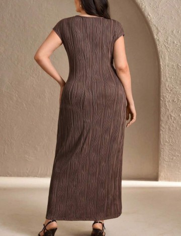 Rochie maxi Shein Curve+, maro