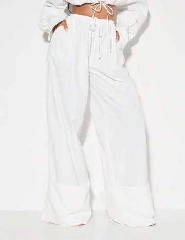 Pantaloni Shein, alb