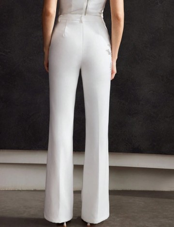 Pantaloni Shein, alb