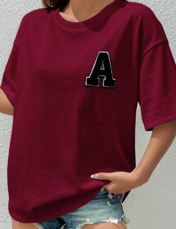 Tricou Shein, vișiniu