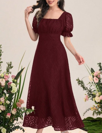 Rochie midi Shein, vișiniu