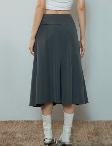 Fustă midi Shein, gri