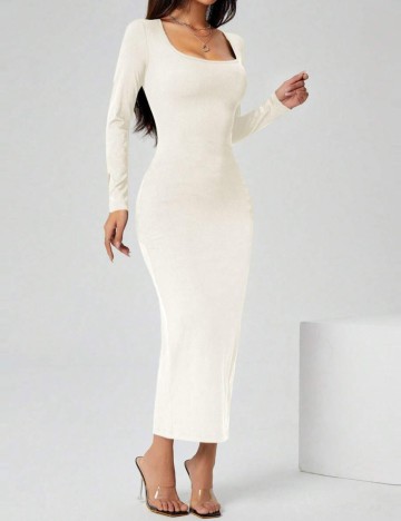 Rochie midi Shein, crem