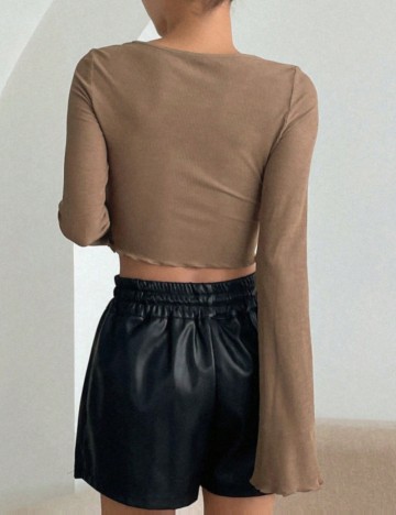 Bluză Shein DAZY, maro