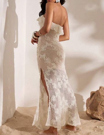 Rochie maxi Shein, crem