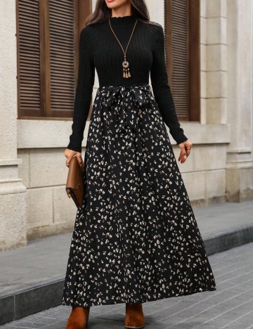 Rochie maxi Shein Emery Rose, mix culori