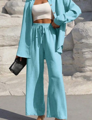 Pantaloni Shein, albastru