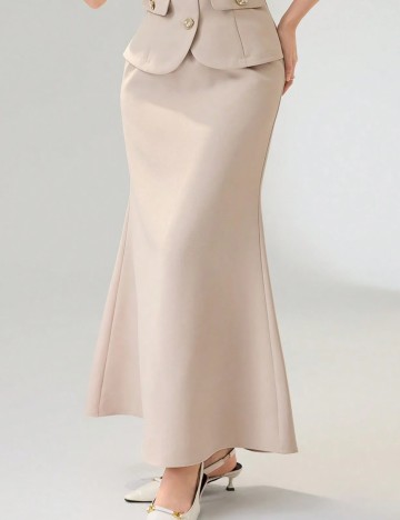 Fustă maxi Shein, bej