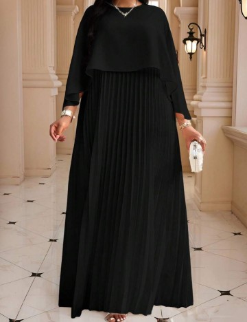 Rochie maxi Shein Curve+, negru