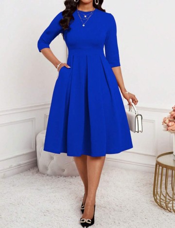 Rochie midi Shein, albastru