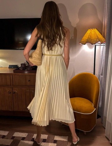 Rochie midi Shein, crem