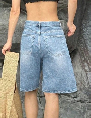 Pantaloni scurți Shein, albastru