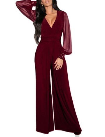 Salopetă lungă Shein, vișiniu