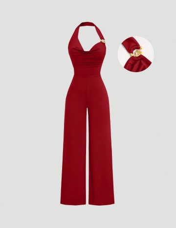 Salopetă lungă Shein, vișiniu