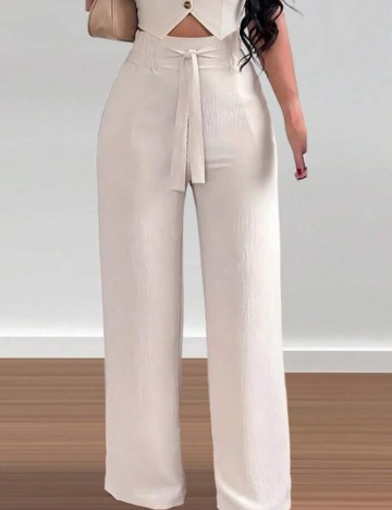 Pantaloni Shein, crem