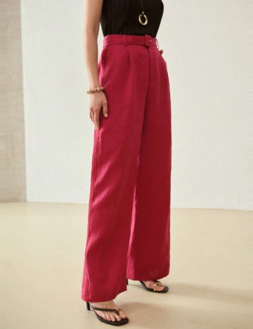 Pantaloni Shein MOTF, roșu