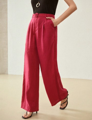 Pantaloni Shein MOTF, roșu