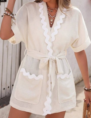 Cardigan Shein, crem