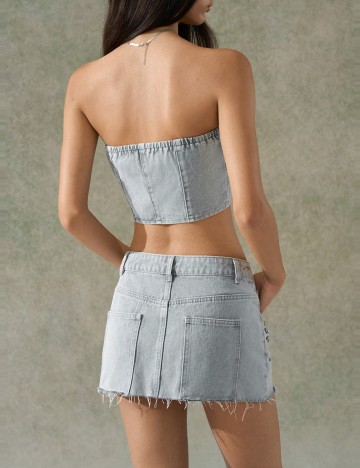 Fustă mini Shein, gri