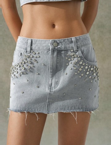 Fustă mini Shein, gri