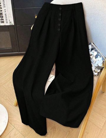 Pantaloni Shein Curve+, negru