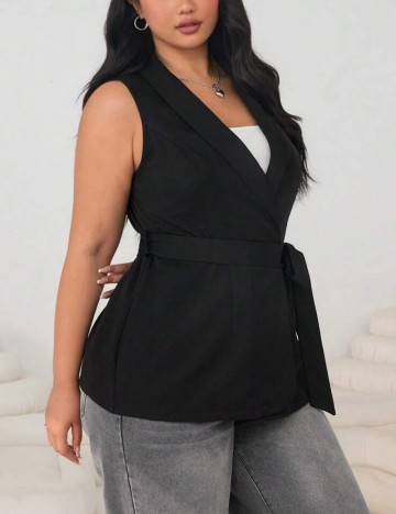 Vestă Shein Curve+, negru
