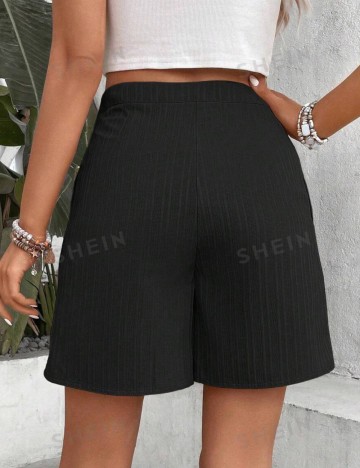 Pantaloni scurți Shein, negru
