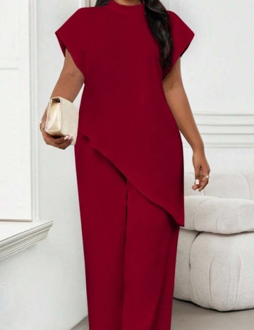 Cămașă Shein, vișiniu