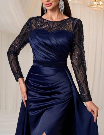Rochie de ocazie Shein, albastru
