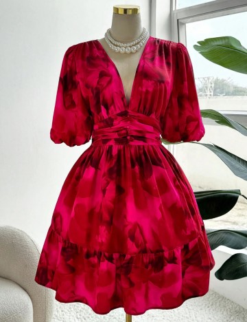 Rochie mini Shein Curve+, mix culori